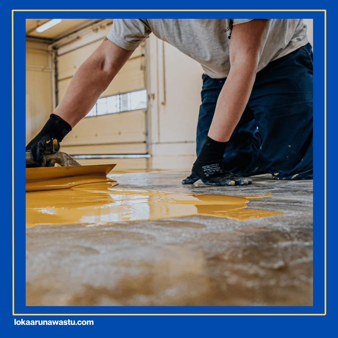 Pengecatan Lapisan Pertama Epoxy Cat