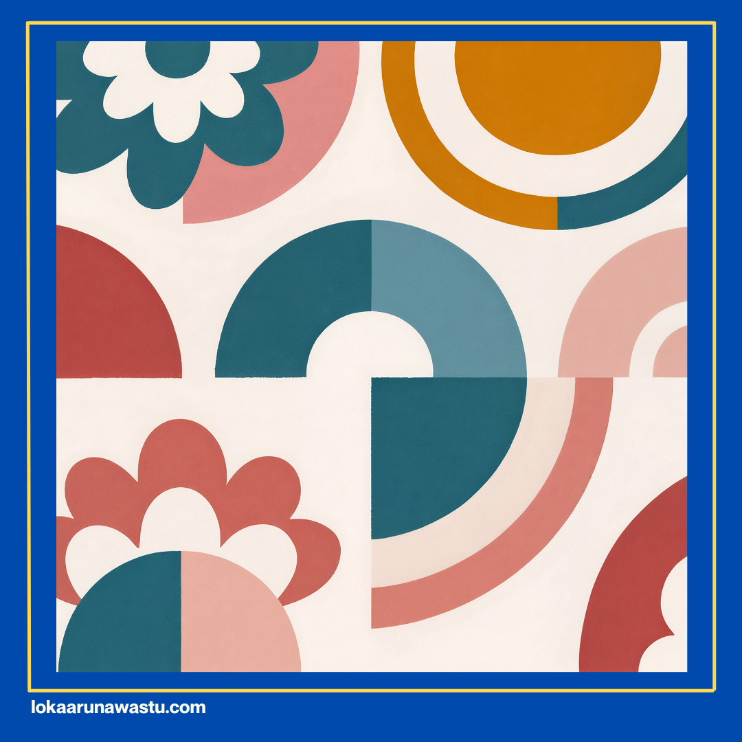 Lantai Cor Motif Teraso Modern 