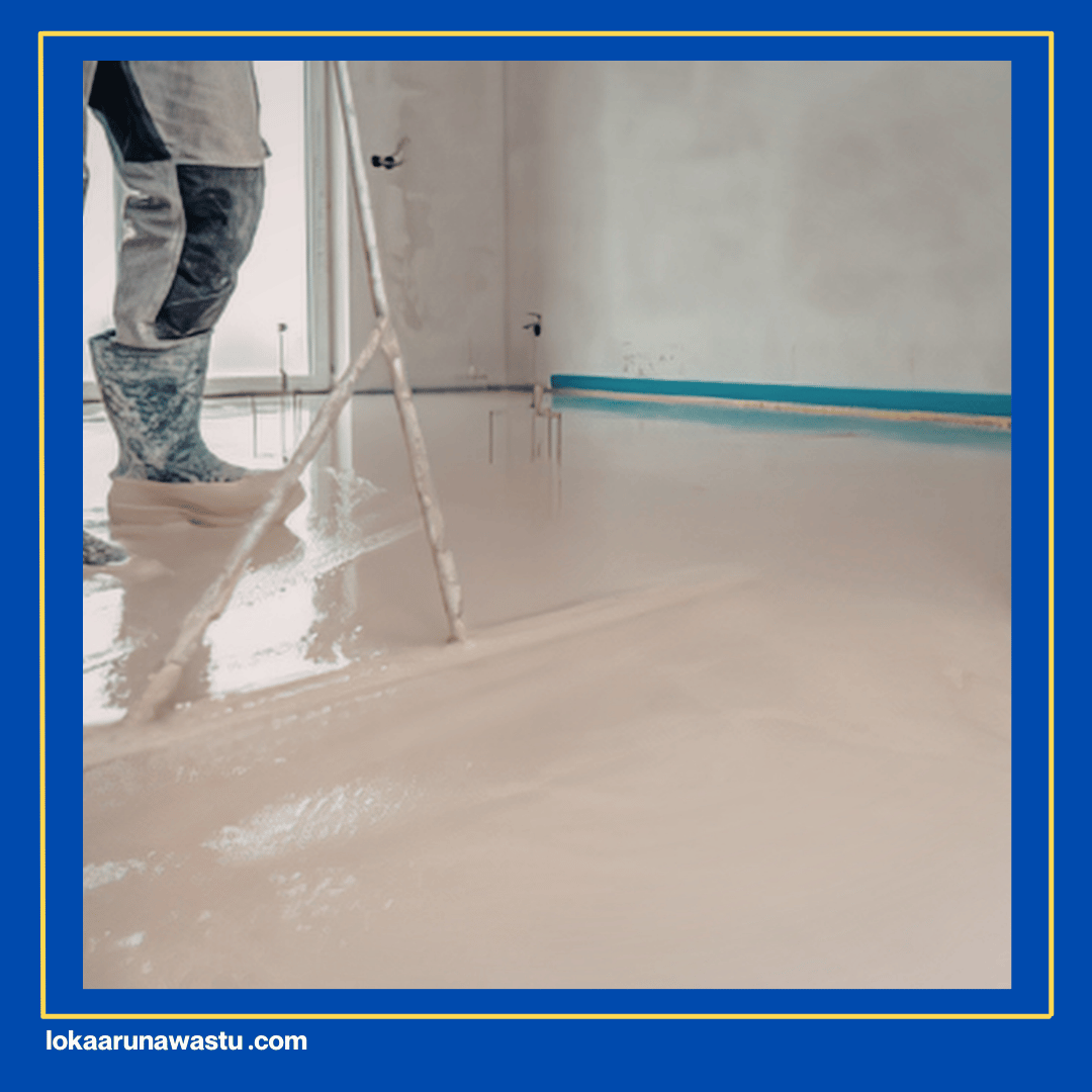 Aplikasi Primer dan Lapisan Motif Pasir